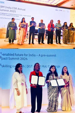 Ceremonial exchange of the DGT- IBM MoU - 31 oct 2025